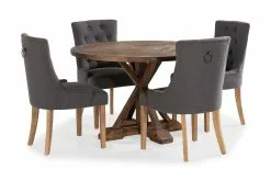 Lyon Spisebordssæt M. 4 Viktoria Spisebordsstole